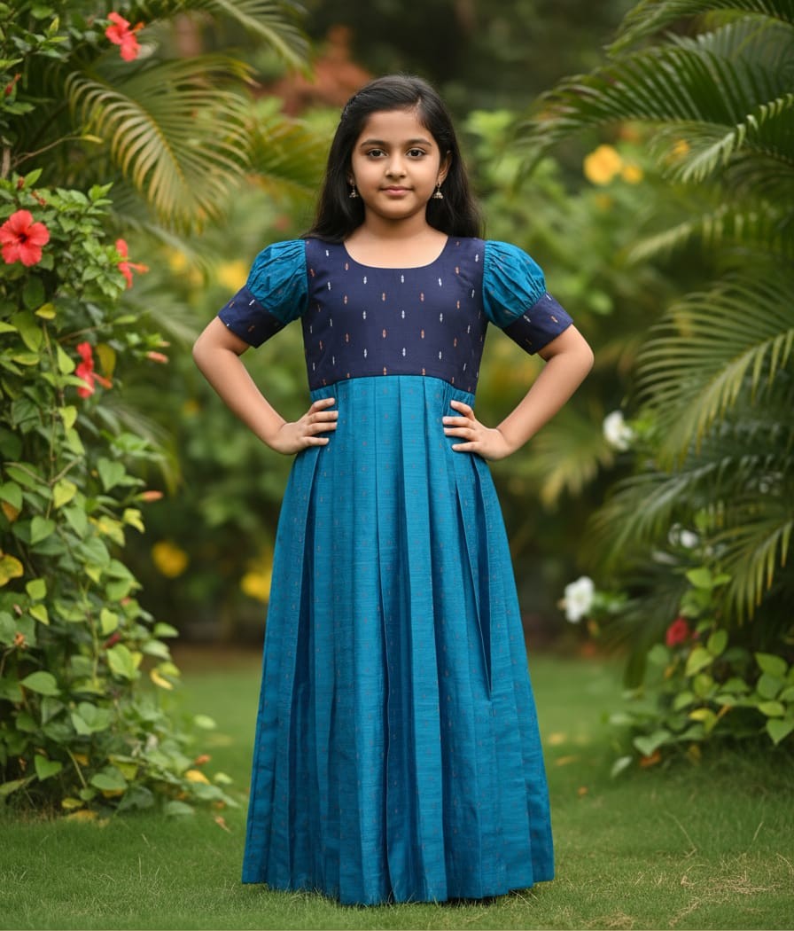 Kids Silk Pavadai
